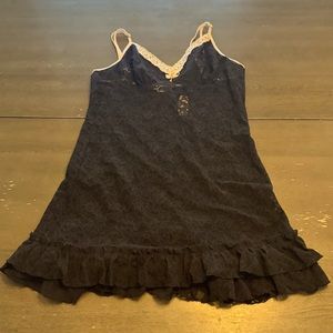 Victoria's Secret, black lingerie mesh dress